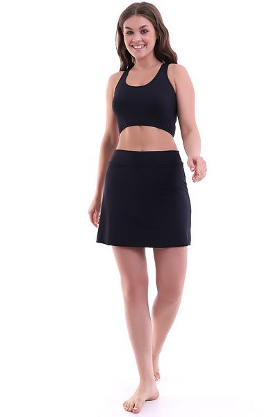 Aykum Mayo Badi-Bikini mit Shorts und Rock, Mondsand