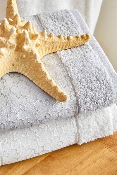 Karaca Home Casita Flos 6 Piece Beige Cream Οικογενειακό Σετ μπάνιου