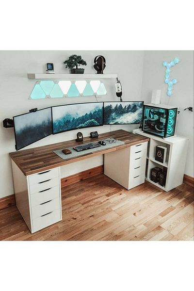 garaccu Felt Desk and Mouse Mat Pad for Office Gaming and Study Table 40X120 cm (Special Size)