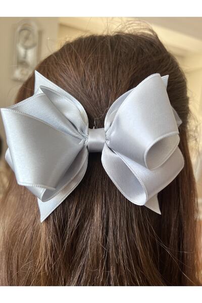 Gülay Akseuar Toka Сатенево-сірий бантик-шпилька