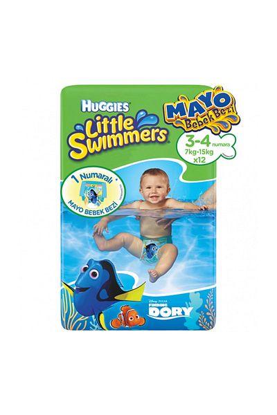 Huggies Little Swimmers Swimsuit Baby Diaper 7-15 kg 12 Pieces
