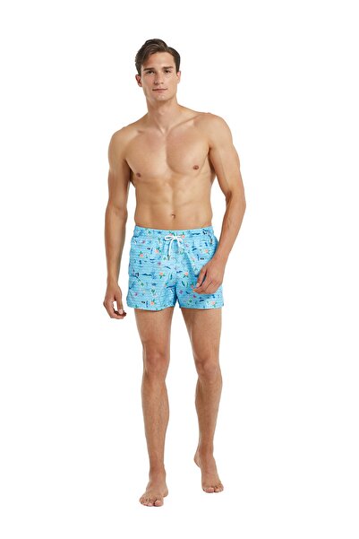 Blackspade Men's Multicolored Swim Shorts