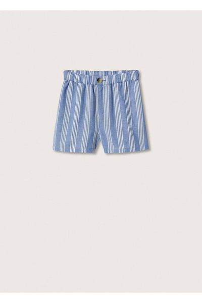 MANGO Kids Pantaloni scurți albaștri pentru copii