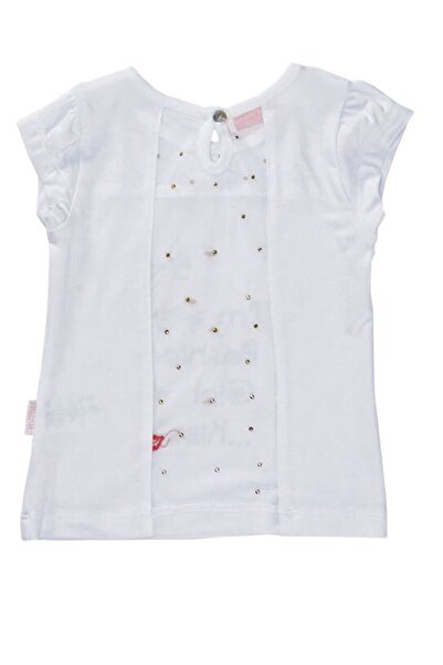 andywawa 6-7 ετών, Ένα μέγεθος, Κοριτσίστικη μπλούζα από βαμβακερή λεπτομέρεια από τούλι