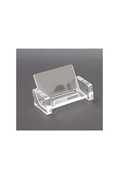 soylu pleksi Şeffaf Pleksi Masa Üstü Kartvizitlik Kare Model