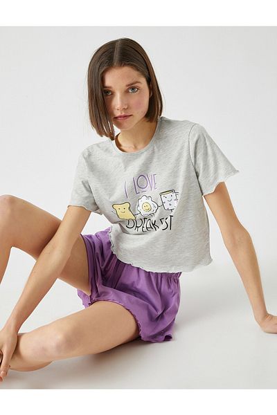 Koton Pyjama - Grau - Unifarben