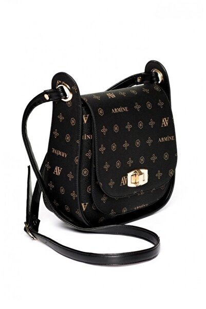 Afilva Жіноча сумка з принтом Armine на плечовому ремені, чорна