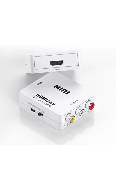 aogo Hdmi To Rca Görüntü Ve Ses Dönüştürücü Çevirici Hdmı In Av Out Converter Adaptör Lale Cvsb