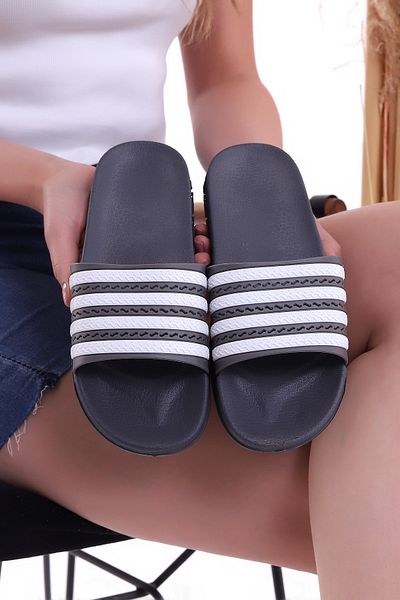 Wordex Blue Air 0103 Comfortable Unisex Indoor Outdoor Bathroom Pool Beach Striped Slippers