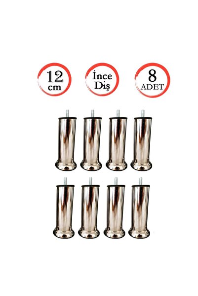 TMMH Tedarik Merkezi Baza Ayağı Koltuk Ayağı Kanepe Ayağı Civatalı 12 Cm M8 I...