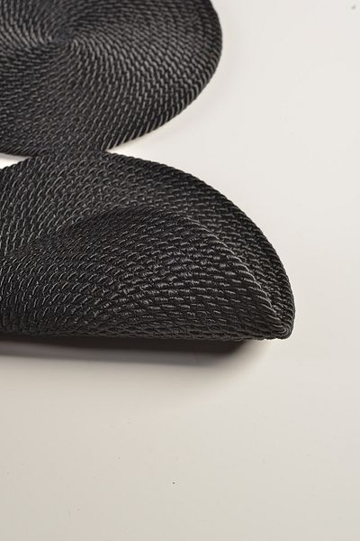 Natural Dowry Flossy Black Washable Polyp Wicker Rope Living Room Dining Table Coffee Table Kitchen Cloth Runner