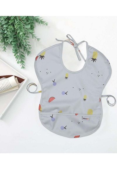 Modakids Fruits Patterned Liquid-Proof Baby Food Bib Model for 6-24 Months