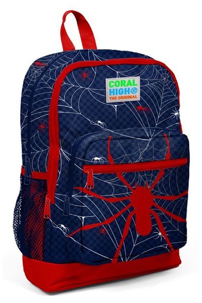 Coral High Spider Printed Boys Primary School Bag Set of 3