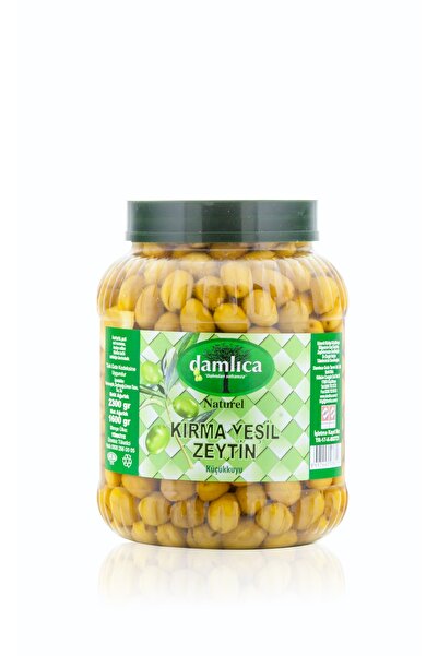 DAMLICA 2 Lik Kırma Yeşil Zeytin Yeni Mahsul Hafif Acı