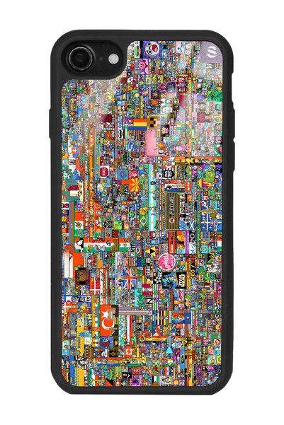 Spoyi iPhone 7 - 8 - Se R/Place Glossy Phone Case with Souvenir Design