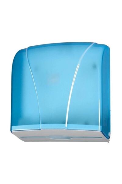 Palex 3464-1 Z Z Layered Towel Dispenser Transparent Blue
