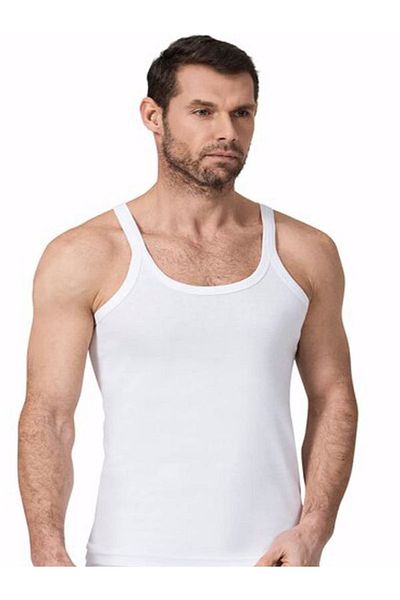 Namaldı Men's 5-Piece White Ribbed Thin Strap Athlete New Season