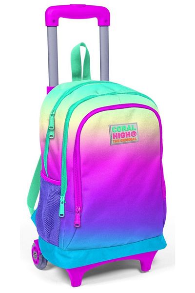 Coral High Pink-Green Blue Squeegee Set for Girl, Lighted Wheels