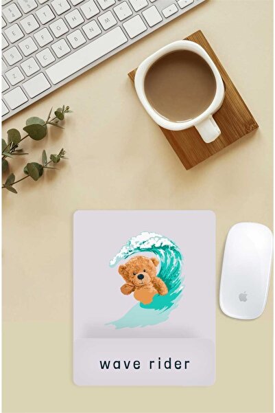 Gizeo Concept Mouse Pad cu model Teddy Surfing cu suport pentru încheietura m...