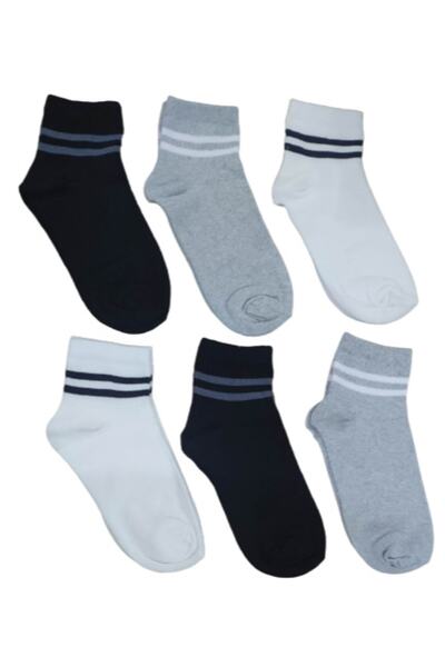 erceys Men's 6-Piece Half Conch Sports Socks Economical
