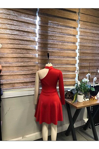 Secret Passion Lingerie Red Scuba Fabric Chain Detail Mini Evening Dress and Graduation Dress 685 582094