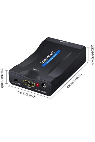 aogo Hdmi To Scart Dönüştürücü Hdmı In Scart Out 1080p Hdmı - Scart Converter Ses Video