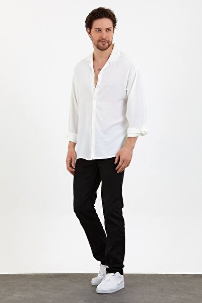 zuh giyim Aerobin Linen Oversize Shirt