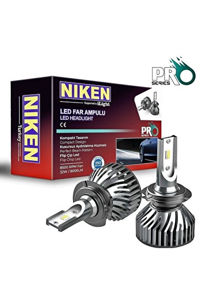 Niken Pro Seri Slim Led Xenon Far Ampulü Hb3 9005 12v 6000k 8000lm