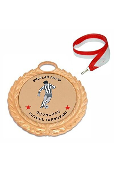 yüksel34 Kişiye Özel Isim Baskılı Futbol Turnuvası Altın Renkli Madalya