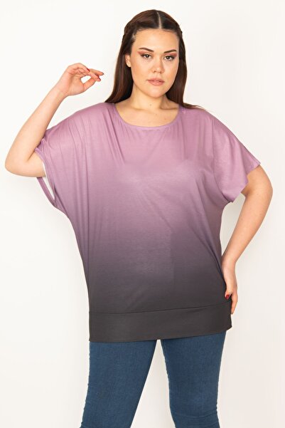 Şans Tekstil Tie-Dye Patterned Low Sleeve Blouse with Skirts 26a22754