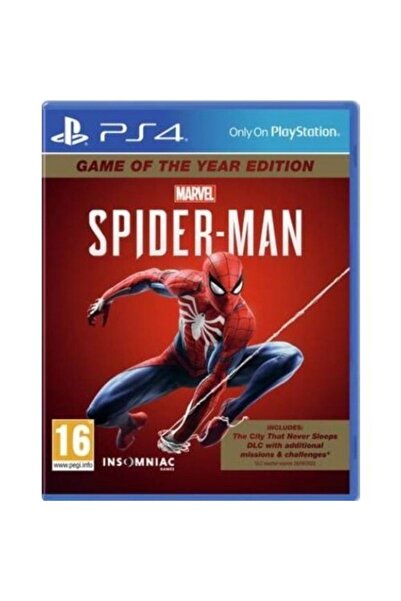 Sony Marvel's Spider-man Game Of The Year Edition Ps4 Oyun
