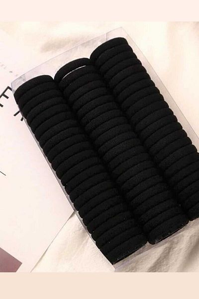 Askıcı Set de 24 de catarame din cauciuc negru