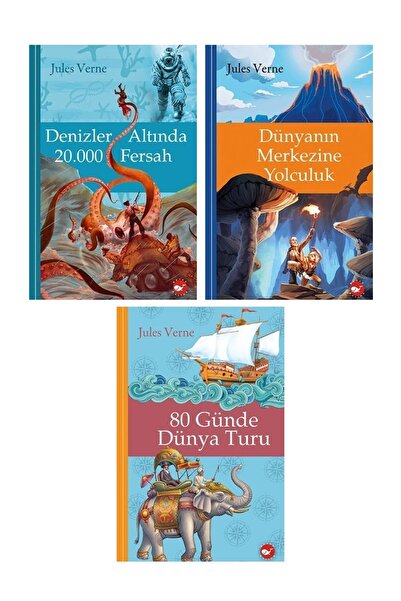 Beyaz Balina Yayınları 80 Günde Dünya Turu, Dünyanın Merkezine Yolculuk, Deni...