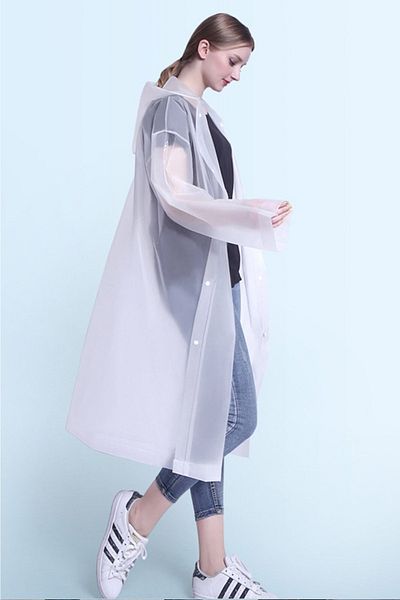 Hayal Sepeti Eva Unisex Αδιάβροχο με κουμπιά Λευκό