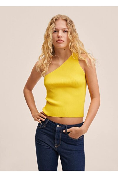 MANGO Woman Top asimetric cu noduri