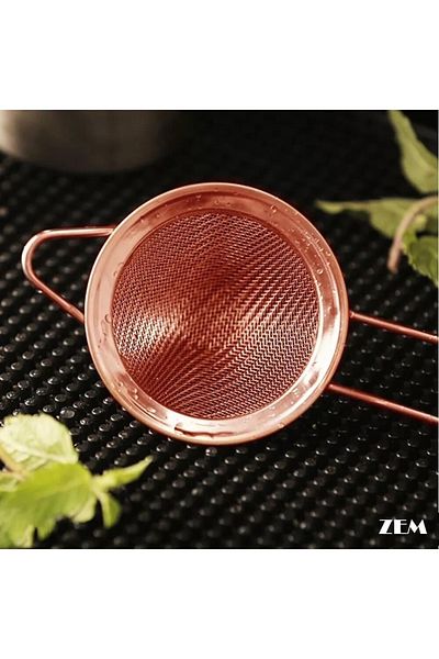 Zem Bar Strainer, Copper Color Cocktail Strainer