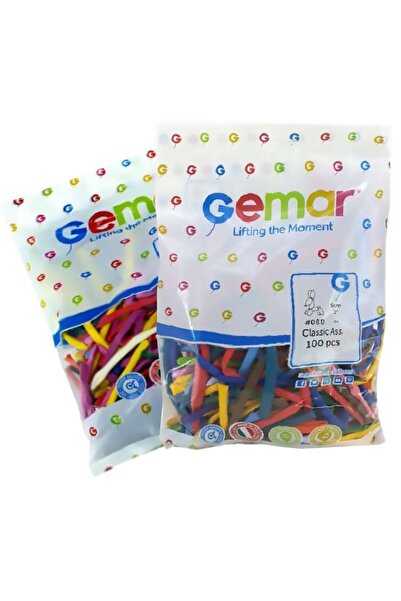 Gemar Sosis Balon Karışık 100 Adet