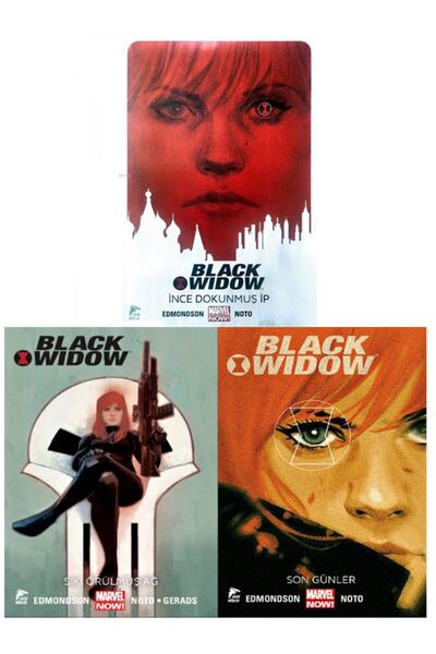 Çizgi Düşler Black Widow Çizgi Roman Set ( 1 - Ince Dokunmuş Ip 2 - Sıkı Örül...