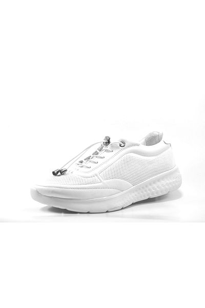 Beety 21by37.14-111 Pantofi de damă de zi cu zi, alb, din piele naturală