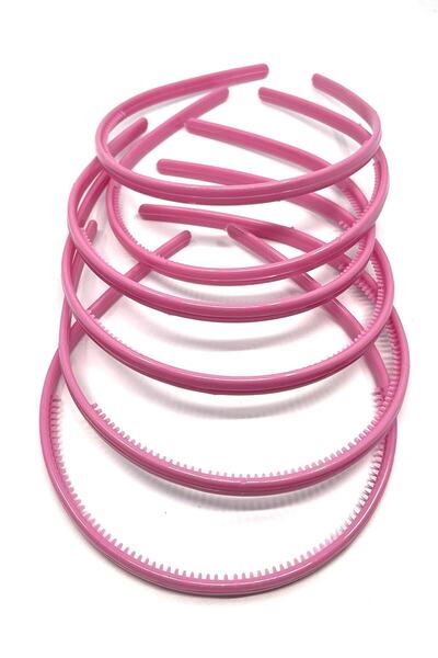 Kalitehanem 6 komada plastične kose krunice 8 mm roze boje