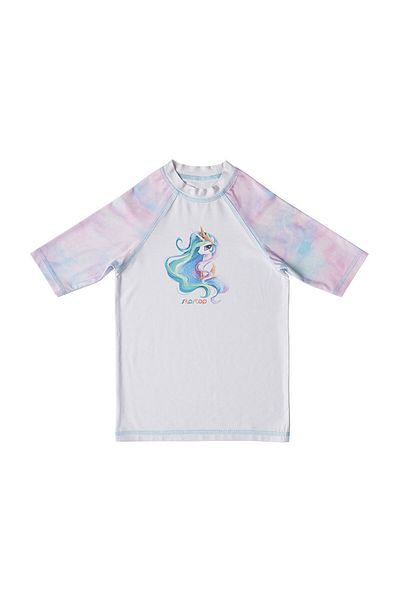 SLIPSTOP Tricou alb multicolor pentru înot unisex pentru copii St19110017