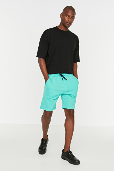 Trendyol Collection Shorts - Green - Normal Waist