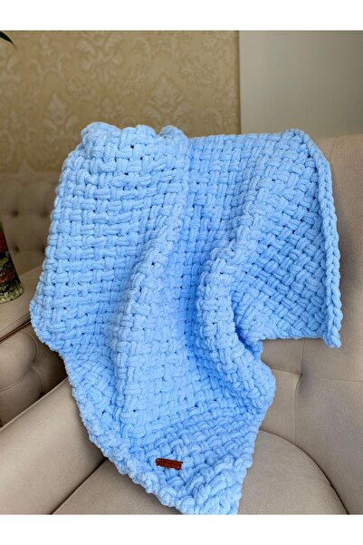 deha aksesuar Alize Puffy Hand Knitted Baby Blanket