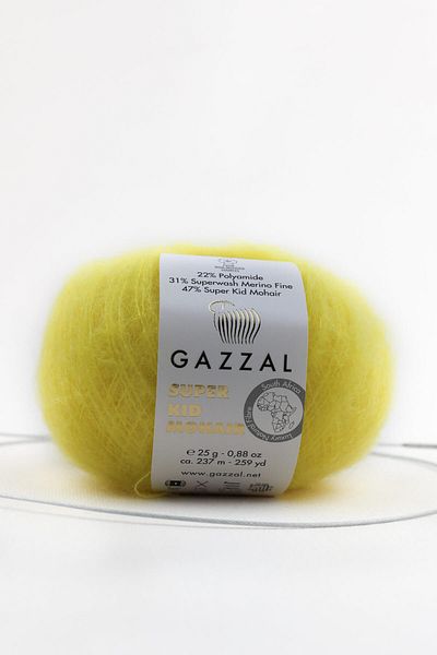 Gazzal Super Kid Mohair 25 Gr 78% Wool 22% Pa Mixed Natural Hand Knitting Thread Taka 64431