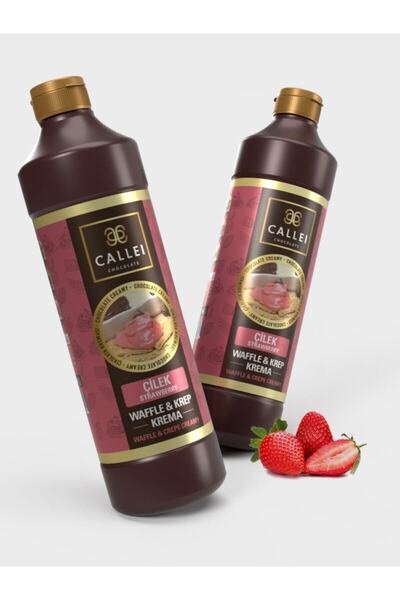 Callei Chocolate Waffle Sos Şişe 1000 gr Çilek