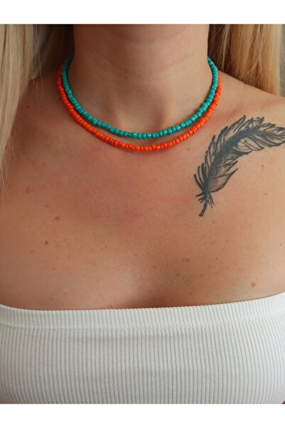 DENİZDENAL Kum Boncuk Kolye 2 Li Model