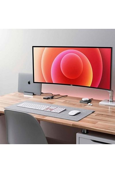 garaccu Felt Desk and Mouse Mat Pad for Office Gamer and Study Desk 40x100 Cm
