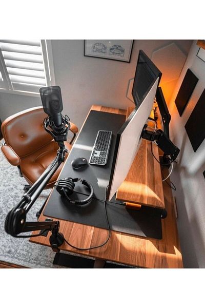 garaccu Felt Desk and Mouse Mat Pad for Office Gamer and Study Desk 50x120 Cm (Custom Size)