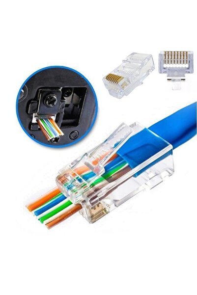 KEEPRO New Generation Rj45 Connector Ez Rj45 Connector 50 Pieces