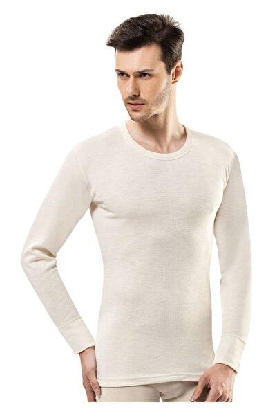 Şalcı Şalçı Safyün Men's 75% Wool Long Sleeve Undershirt Undershirt Innerwear...